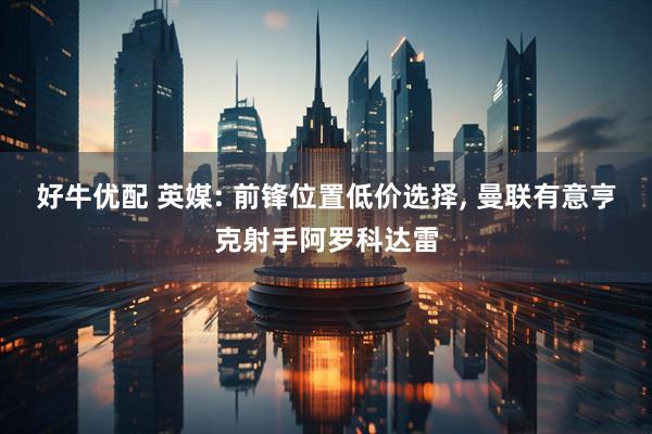 好牛优配 英媒: 前锋位置低价选择, 曼联有意亨克射手阿罗科达雷