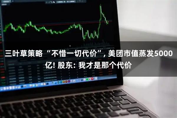 三叶草策略 “不惜一切代价”, 美团市值蒸发5000亿! 股东: 我才是那个代价
