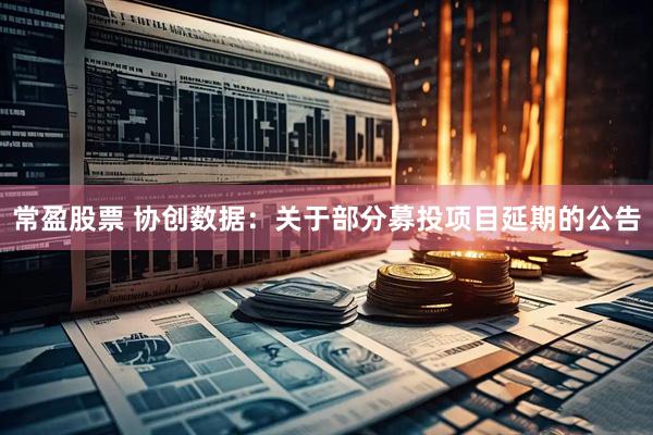 常盈股票 协创数据：关于部分募投项目延期的公告